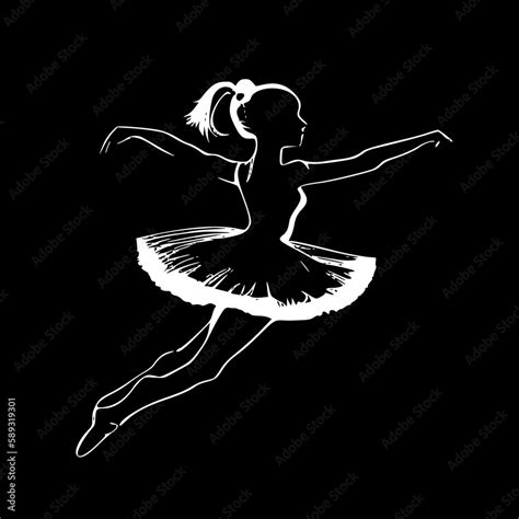 273 Ballerina Black And White stock illustrations and clipart.